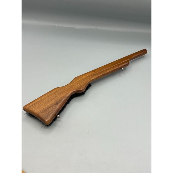 Vintage Wooden Garment Brush Rifle Shaped West German 14" Hunting Gift - Picture 12 of 12